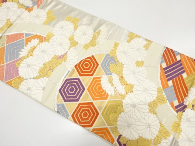 JAPANESE FUKURO OBI / WOVEN KIKU